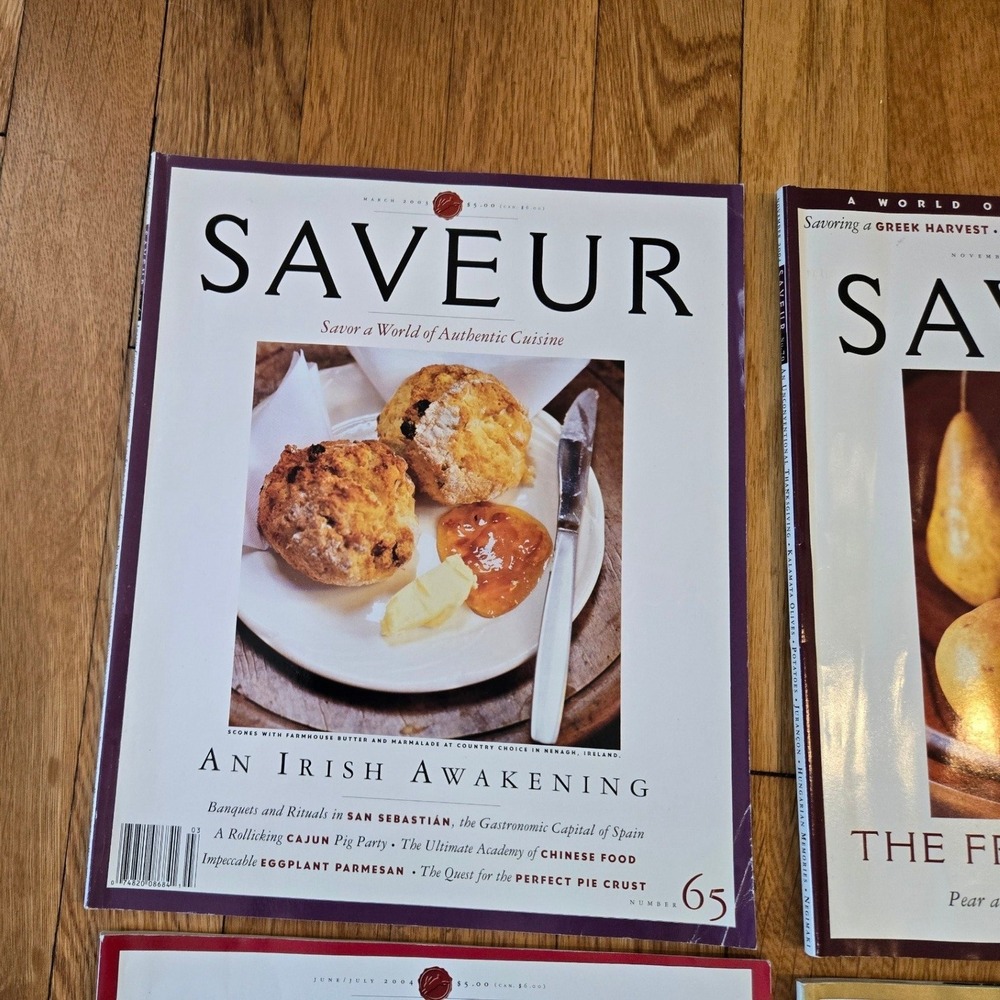 Saveur Magazine Lot 6‎ Issues 2003-2004 10th Anniversary Saveur 100 - Picture 2 of 10